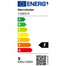 4m lang, inkl. LED / Fassung E14 / nur für Innenverwendung